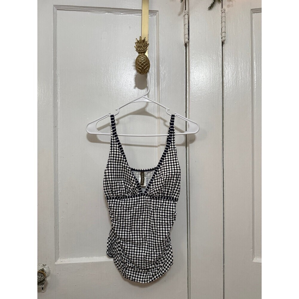 Tommy Bahama women’s size small black and white polkadot bathing suit top